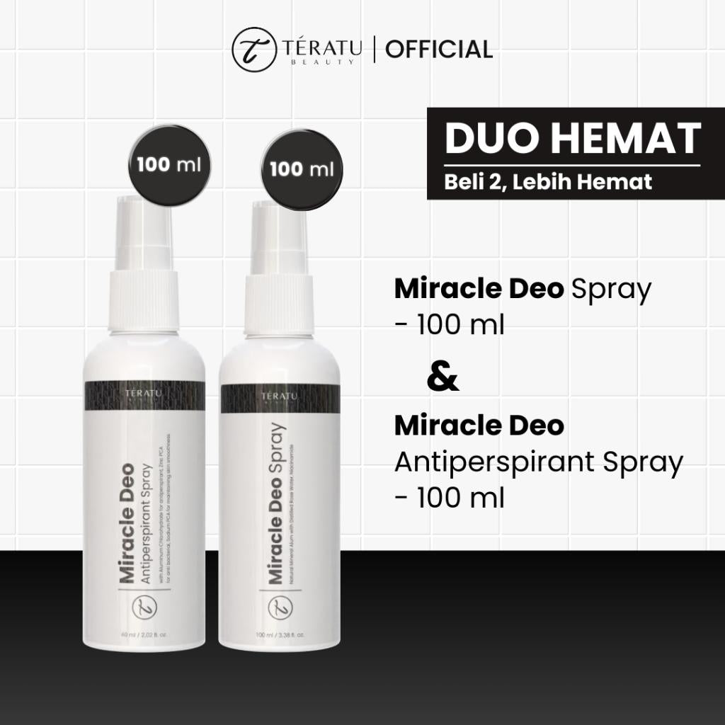TERATU BEAUTY (Spray) Miracle Deo Spray Deodorant (BPOM Certified)