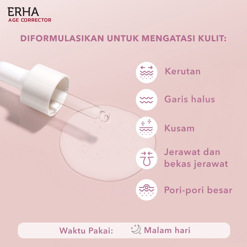 ERHA Age Corrector Well-Aging Combo Powerful Hydration & Plumpy - Peptides Serum & 1% Pure Retinol