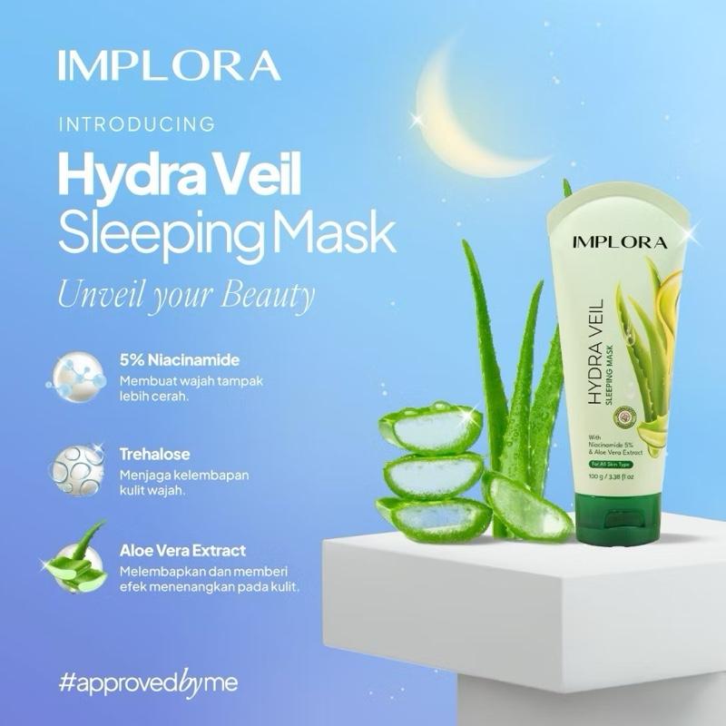 Implora DreamGlow Hydra Veil Sleeping Mask ~ Wake up to a glow that dreams are made of