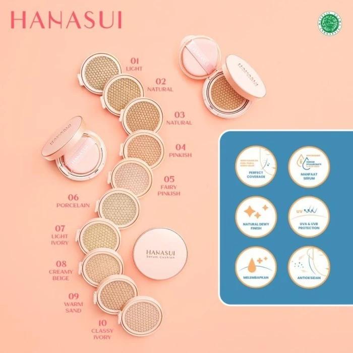 Hanasui Serum Cushion REFILL - Natural Finish with Skincare for Healthy and Radiant Skin
