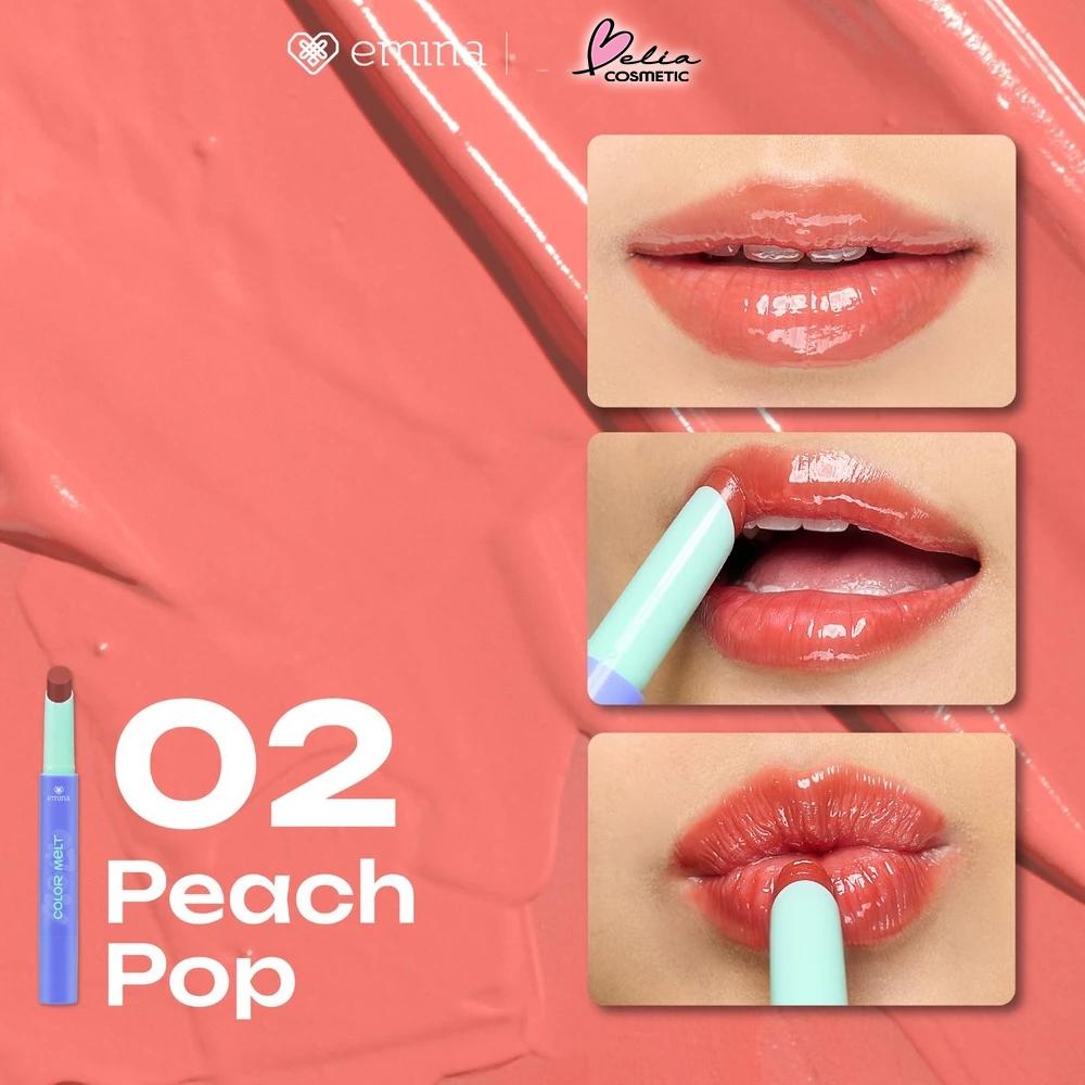 Emina Hyalupeptide Glow Balm | Color-Melt Tinted Lip Balm | Hydrates & Brightens Lips