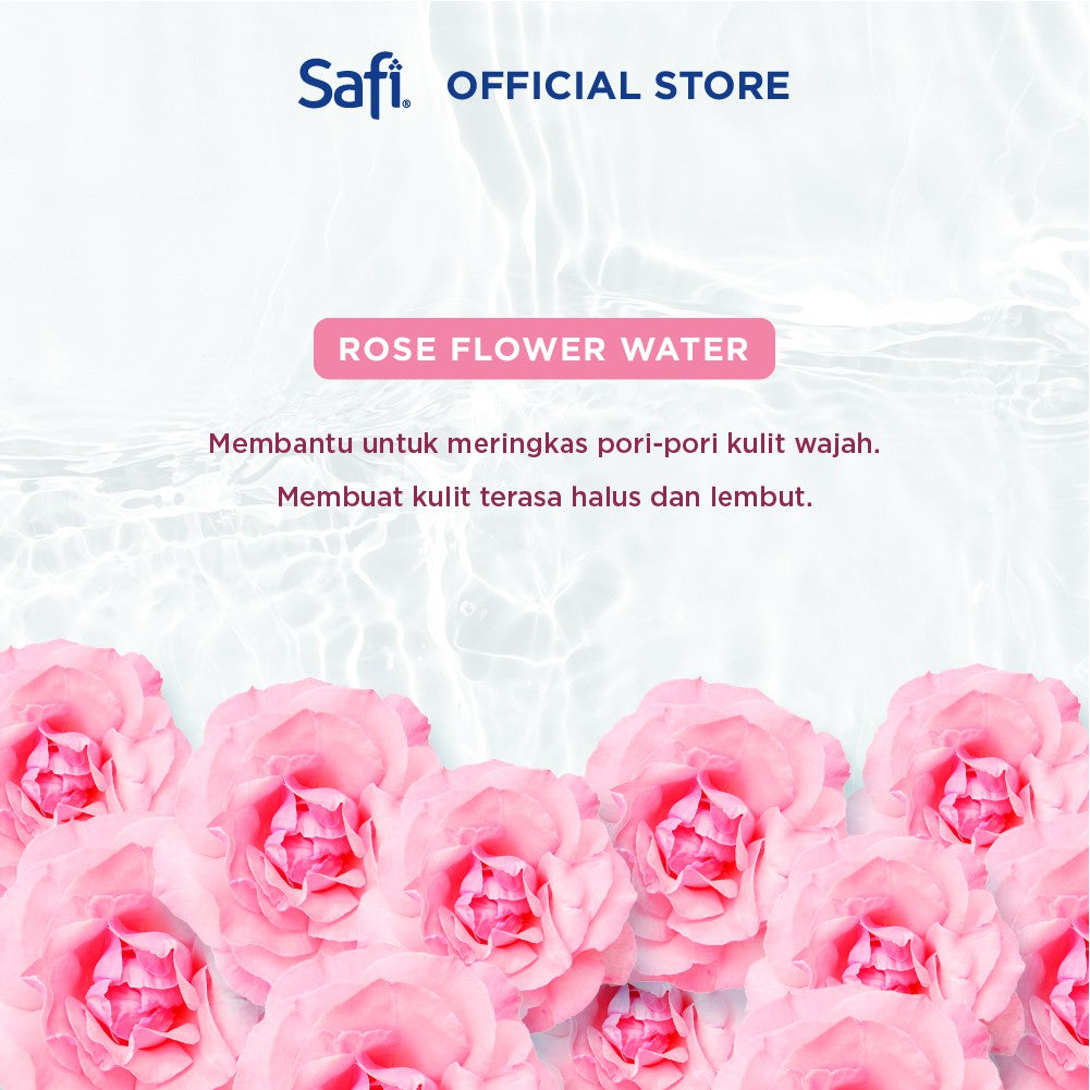 SAFI - Naturals Micellar Water - With Rose 100ml - Pembersih Wajah