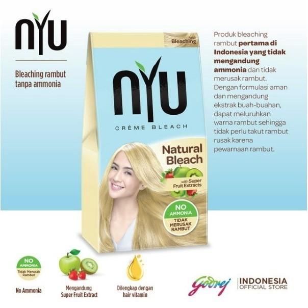 NYU CREME HAIR COLOR Ammonia Free Pewarna Rambut Cat Rambut Natural (Amonia Free)