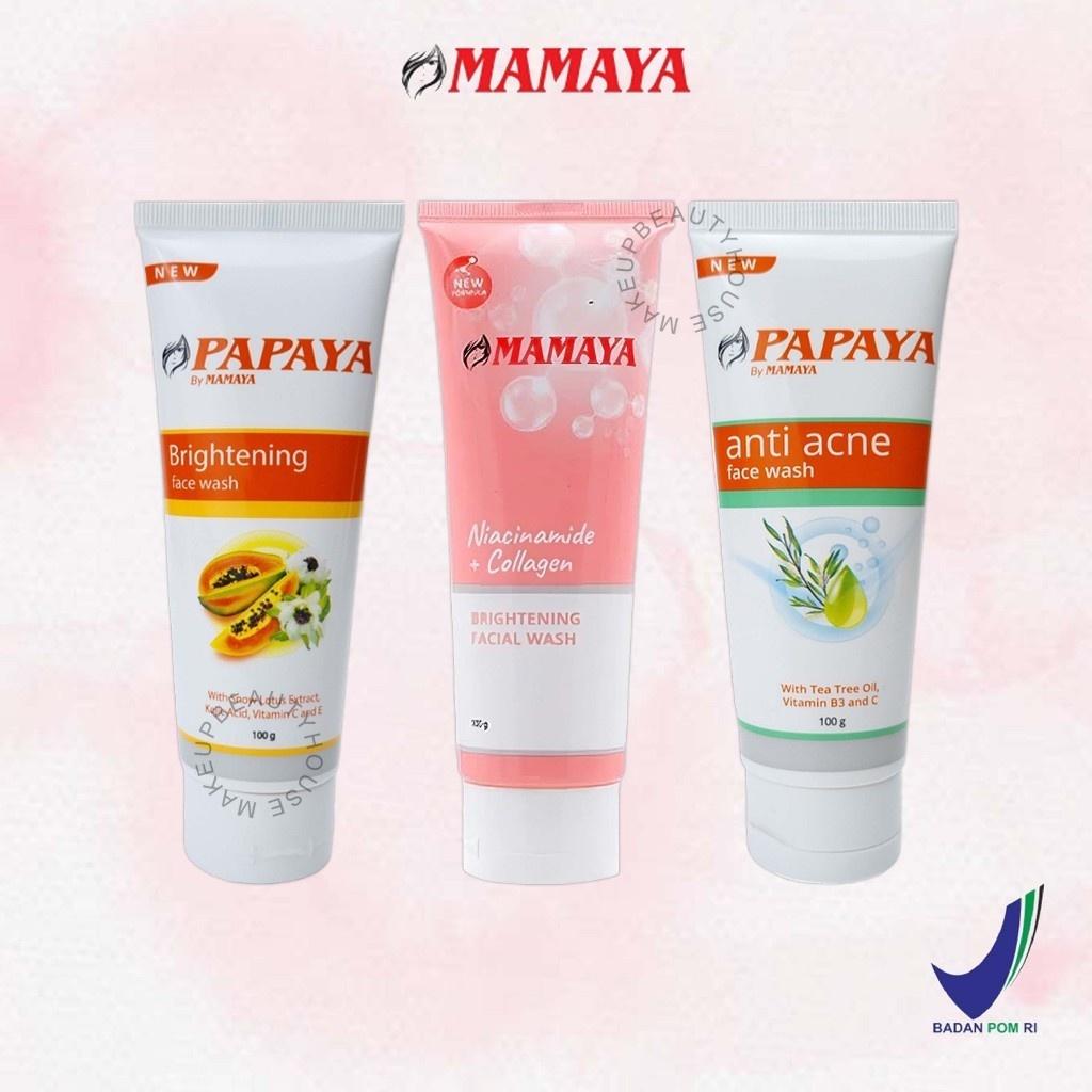 MAMAYA - Papaya Face Wash 100g - Brightening | Anti Acne | Niacinamide + Collagen | Facial Wash