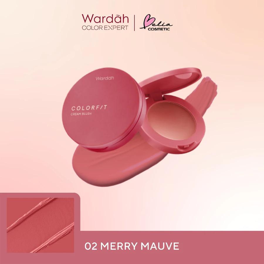 WARDAH Belia Colorfit Cream Blush 3g  Intense & Pigmented  Blush On  Bpom