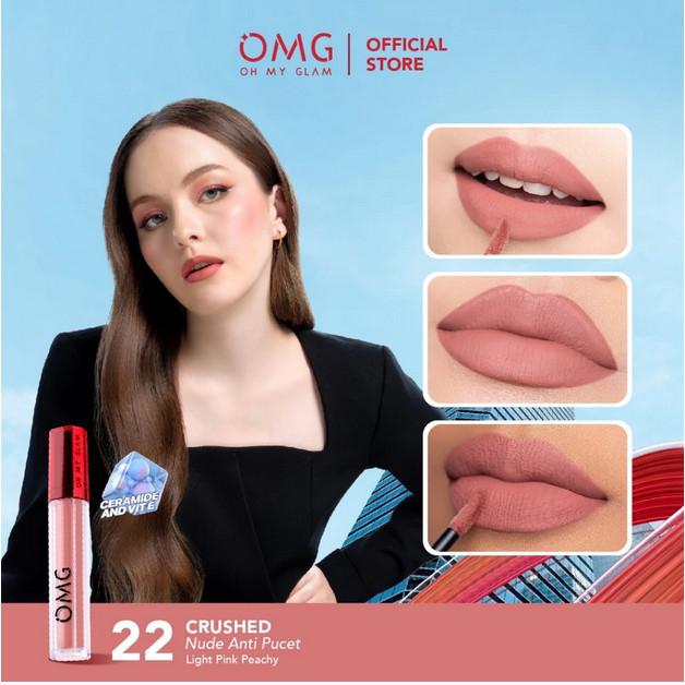 OMG Oh My Glam Matte Tahan Lama Kiss Lip Cream 3.5g Lip Cream Matte