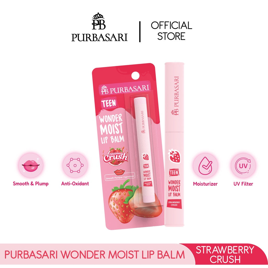 Purbasari Wonder Mois Lip Balm / Pelembab Bibir / Solusi Bibir Kering