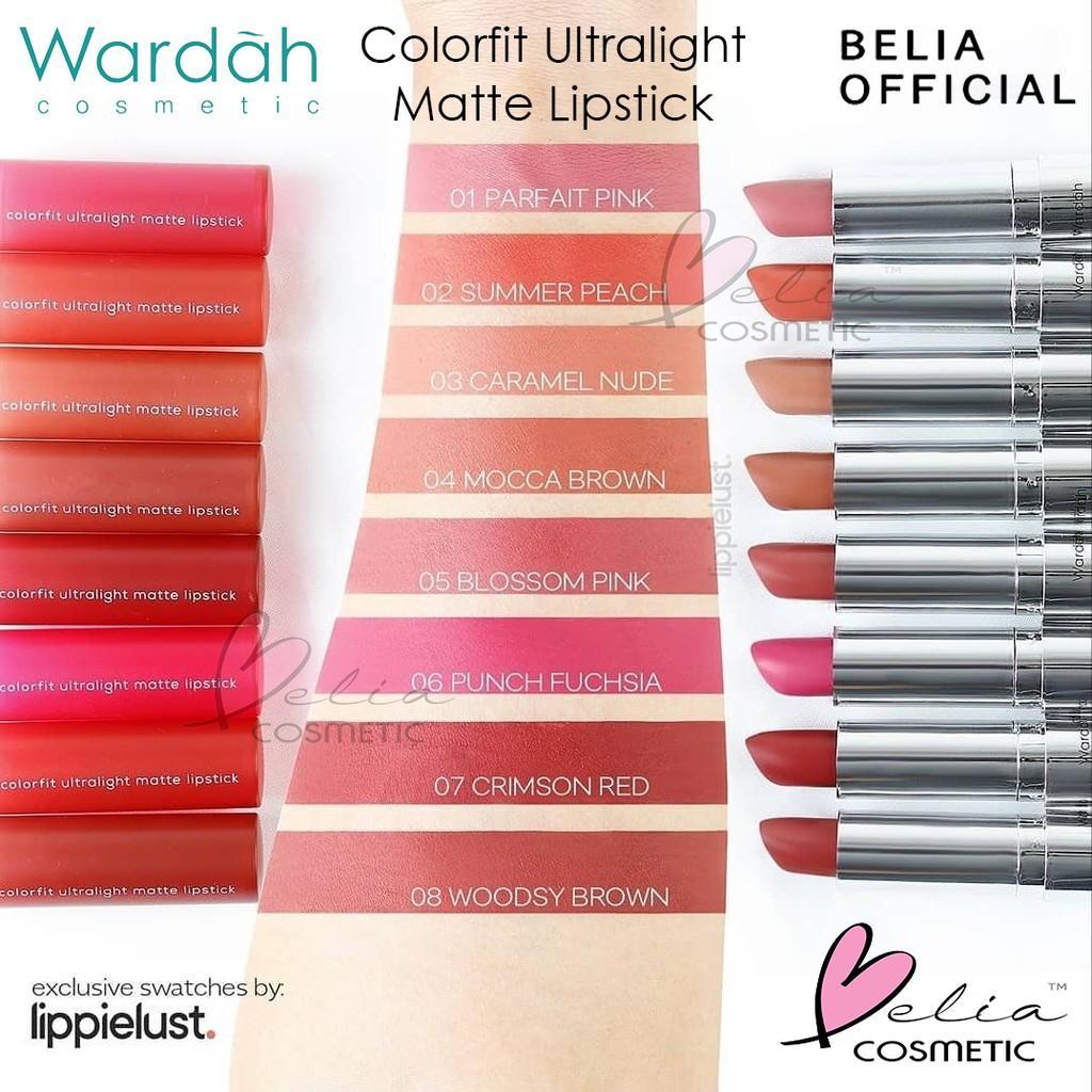 Wardah Colorfit Ultralight Matte Lipstick - Ultra Lightweight Soft Powdery Texture Comfort Matte Finish Non-Drying Formula 3.6g