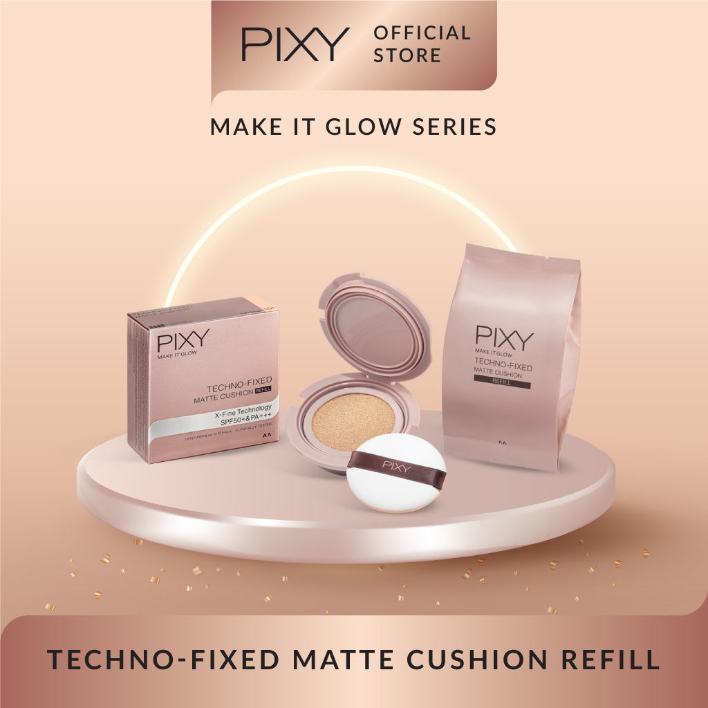 PIXY Make It Glow Techno - Fixed Matte Cushion 301 Medium Beige Refill