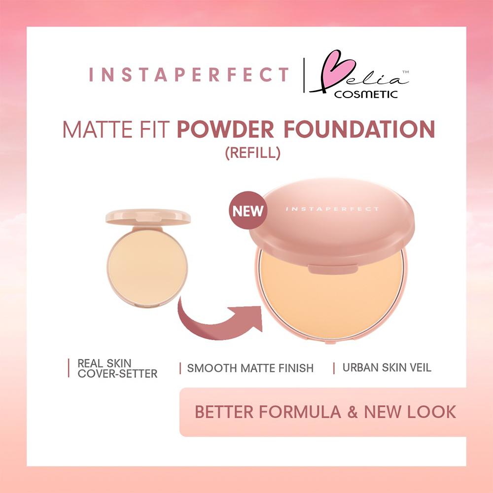 WARDAH Instaperfect Matte Fit Powder Foundation Refill – 13g | Shine Control | BPOM