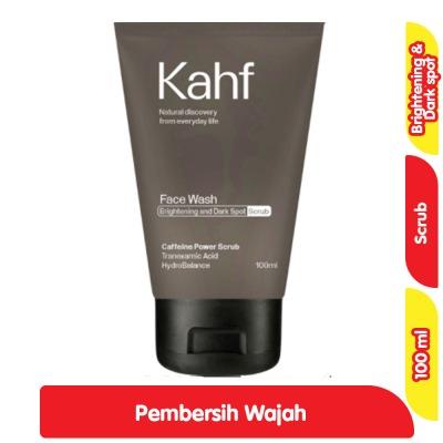 Kahf Face Scrub Brightening for Dark Spots 100 ml | Gentle Exfoliation, Fights Dull Skin & Uneven Tone
