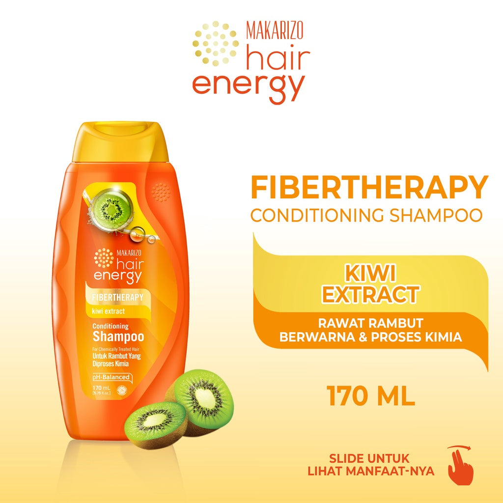 Makarizo Hair Energy Fibertherapy  Conditioning Shampoo Kiwi 170 mL