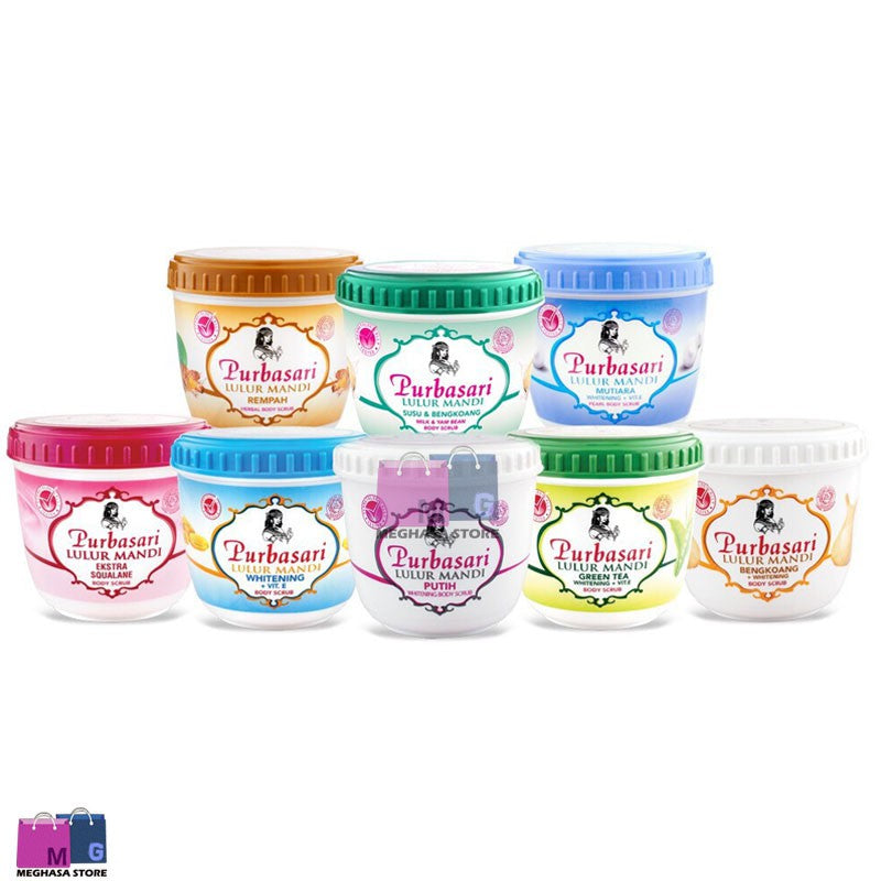 Purbasari Lulur Mandi Putih 200 g / Purbasari Lulur Mandi Bengkoang + Whitening 200 g
