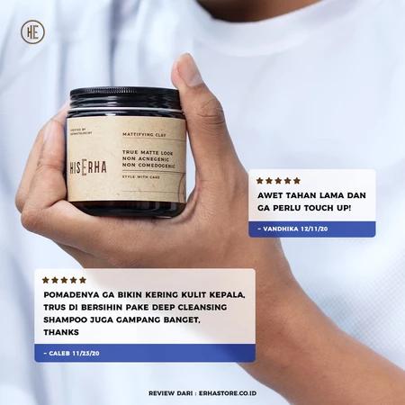 HIS ERHA Mattifying Clay: The Ultimate Hair Clay for a Matte, Textured Look 120g