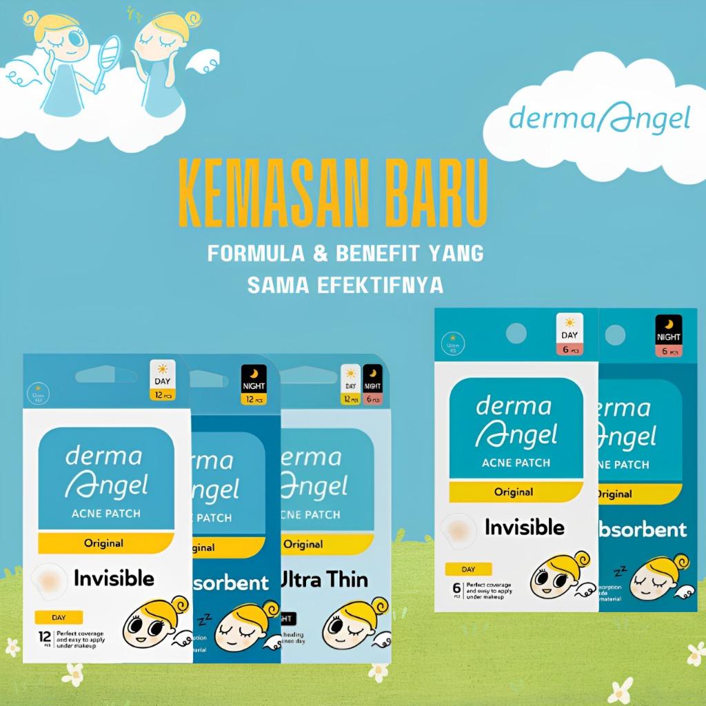 Derma Angel Acne Patch Plus Day 6’s – Invisible Pimple Patch with Salicylic Acid for All-Day Protection ️