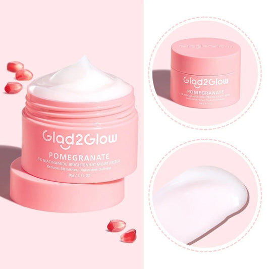 GLAD2GLOW All Series Moisturizer – Complete Set: Pomegranate, Niacinamide, Retinol & More