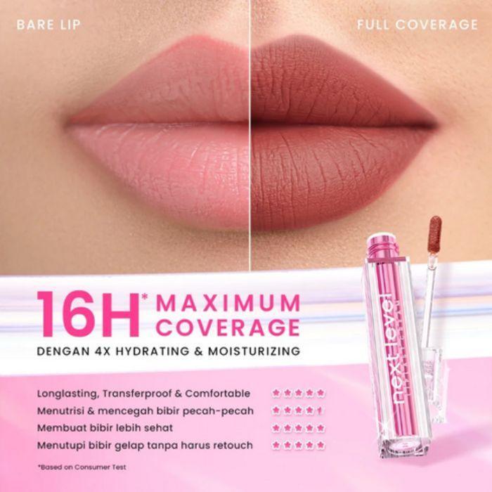 Hanasui Next Level Liplast Cream Waterproof - Liplast Cream Pigmented Matte Finish Maximum