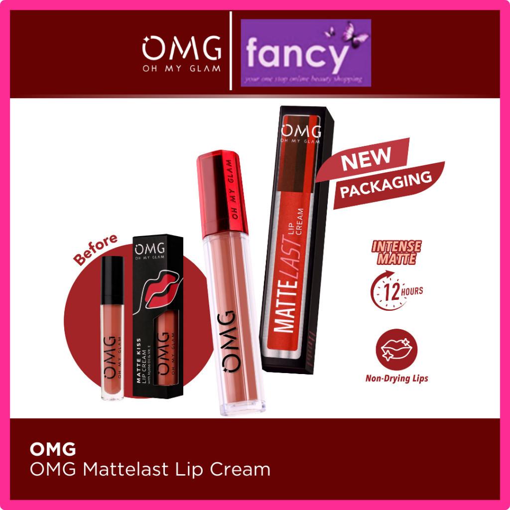 OMG Oh My Glam Matte Tahan Lama Kiss Lip Cream 3.5g Lip Cream Matte