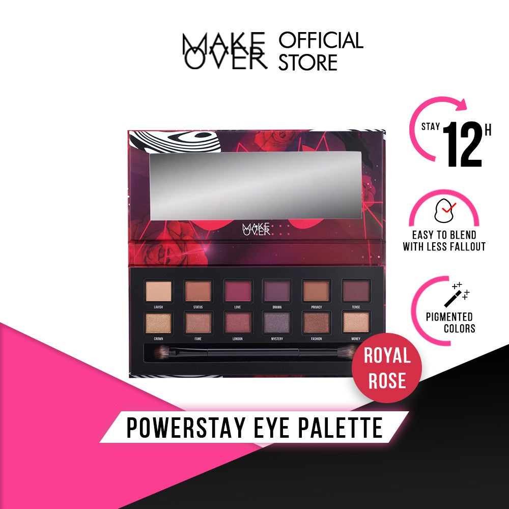 MAKE OVER Powerstay  Eye Palette 12 x 0.4 g - Eye Shadow Palette