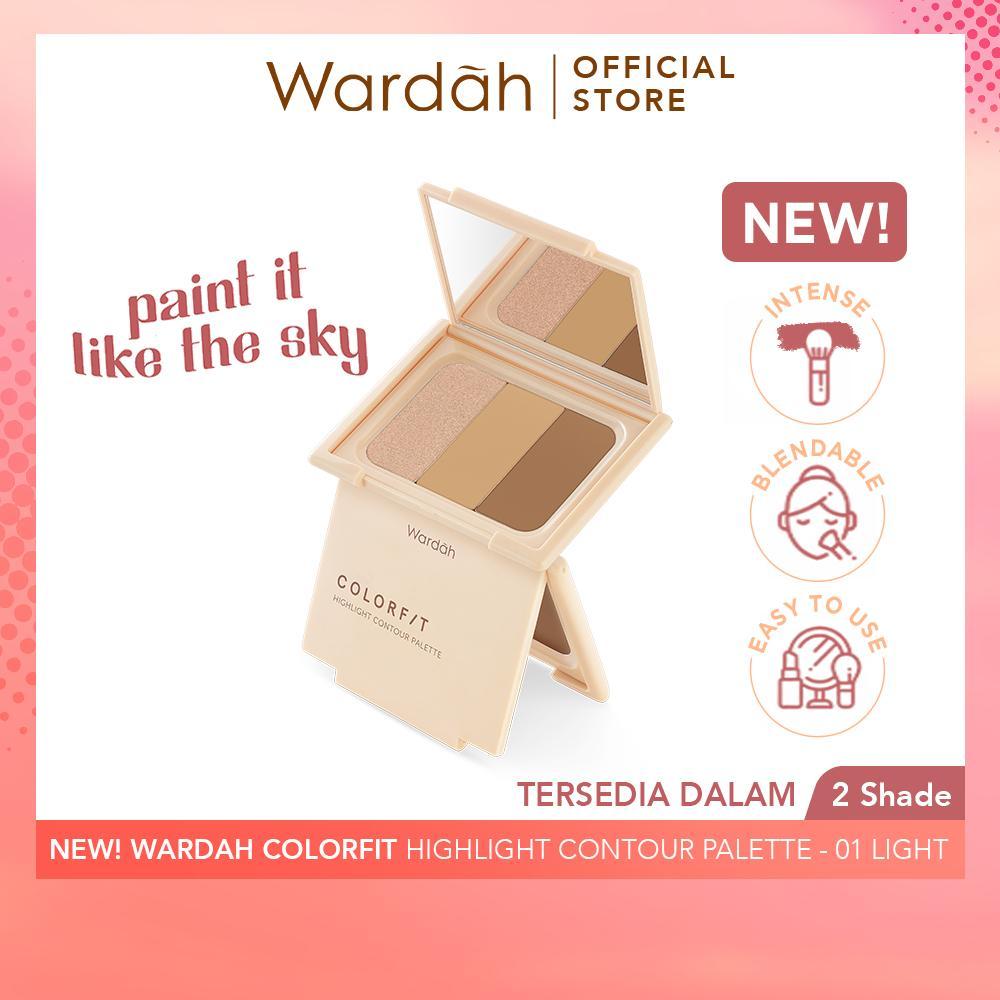 Wardah Colorfit Highlight & Contour Palette 3-in-1 | Sculpt, Conceal, and Glow – Serba Ada