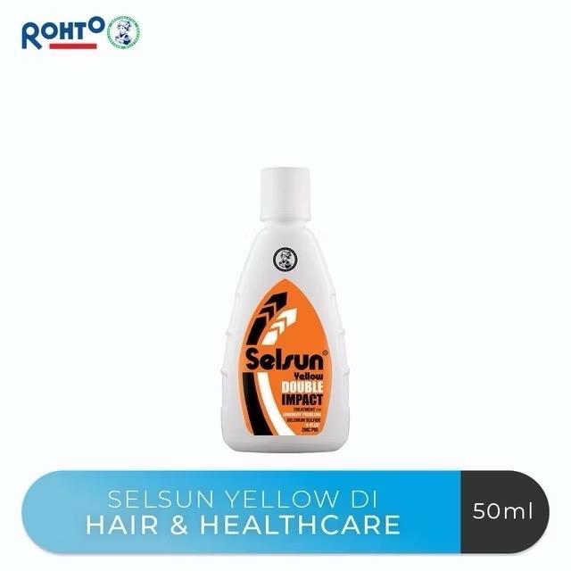 Selsun Yellow DuoShield Anti-Dandruff Shampoo | 50mL & 100mL | BPOM Certified Original