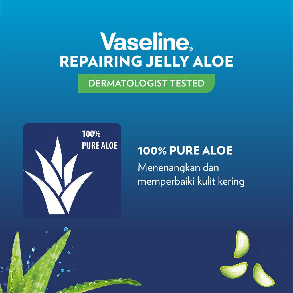 Vaseline Multi Purpose Repairing Jelly Aloe 50 Ml - Twin Pack
