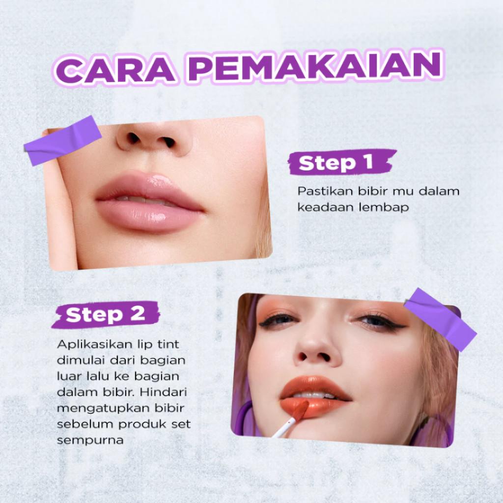 Dazzle Me INK Gloss Lip Tint Watery Gel | Hydrating Glossy Finish | Long Lasting 12 Jam