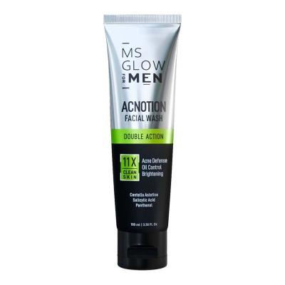 MS Glow For Men Acnotion Face Wash 100ml – Anti-Acne Deep Cleanser for Oily & Problem Skin