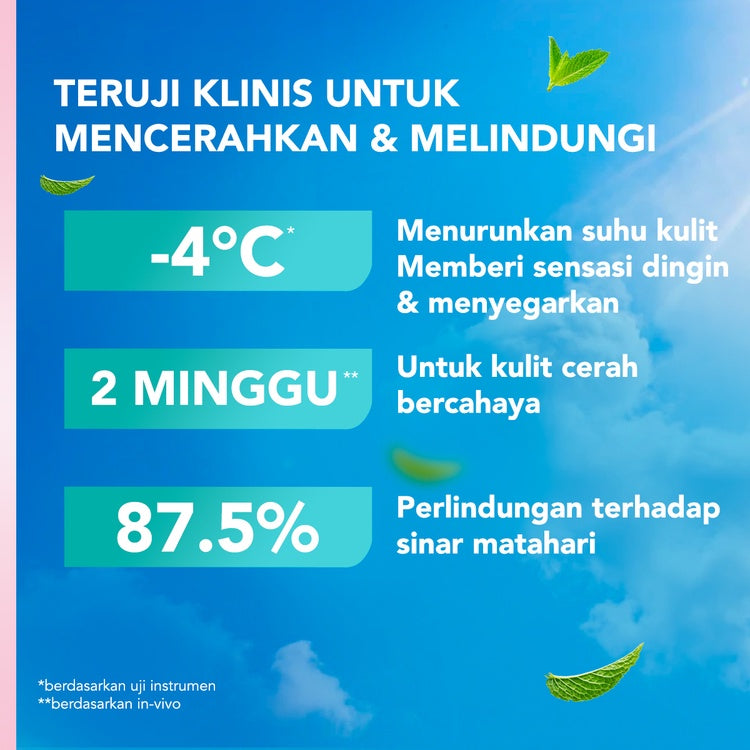 Vaseline Lotion Healthy Bright Fresh & Bright Cooling 100ml Twin Pack