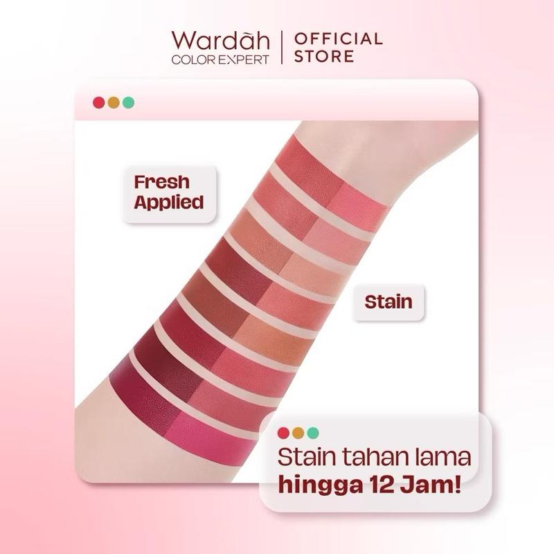 Wardah Airbrush Lip Tint - Soft Blur Finish for Dark Lips - 24H Stay