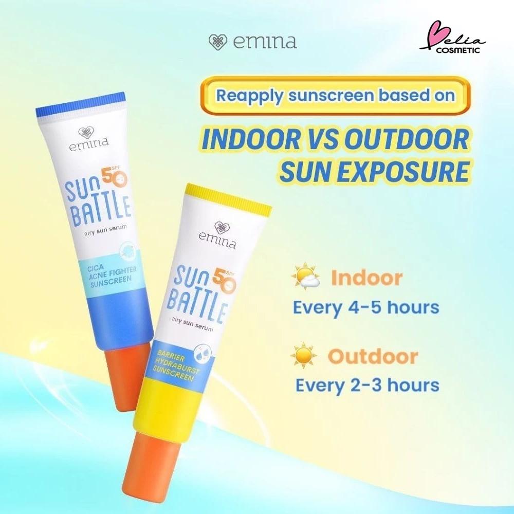 Emina Max Airy Sun Shield SPF 50 PA++++ | Lightweight Barrier + Cica for Acne-Prone Skin