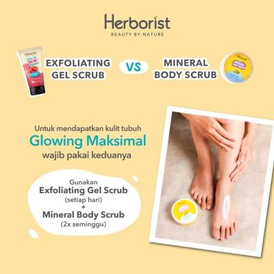 Herborist Body Scrub – Sea Salt & Volcanic Mud 200g | Detoxifying Natural Scrub with Deep Cleansing Minerals | Smooth, Purified & Radiant Skin