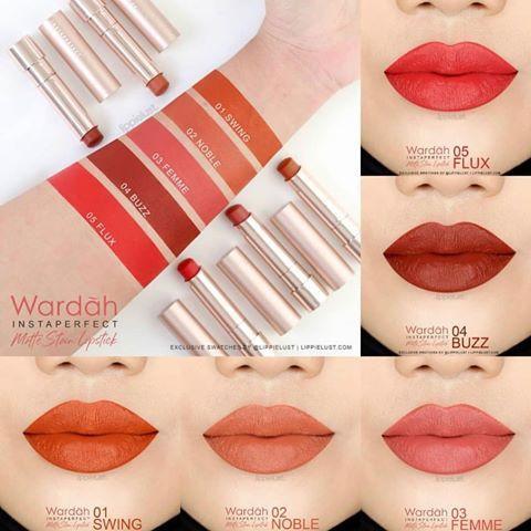 WARDAH Instaperfect Mattetitude Lipstick – Matte Stain Finish | Bold & Lightweight | BPOM