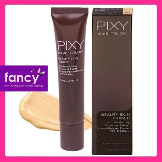 Pixy Make It Glow Beauty Skin Primer SPF 35 - 101 Beige Moisturizing Botanical Extract Smooth Polished Powder 25ml