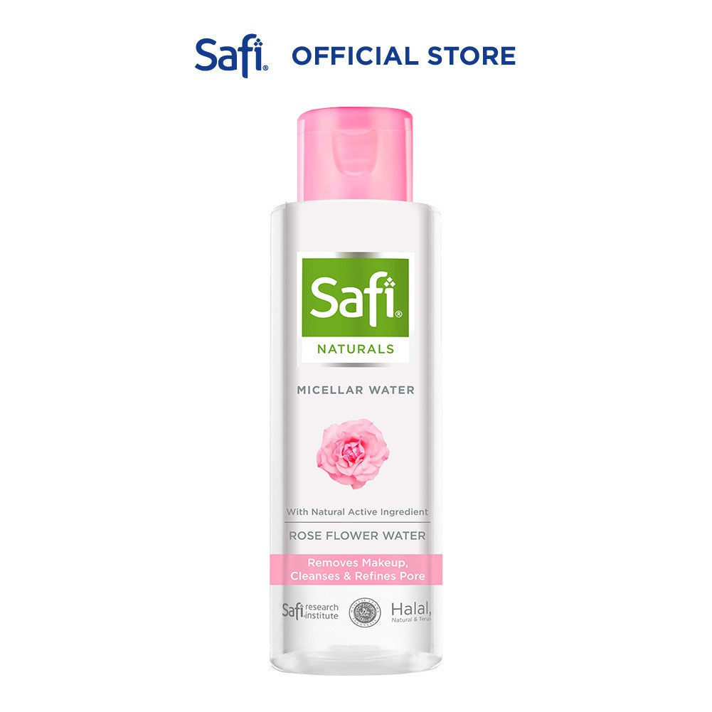 SAFI - Naturals Micellar Water - With Rose 100ml - Pembersih Wajah