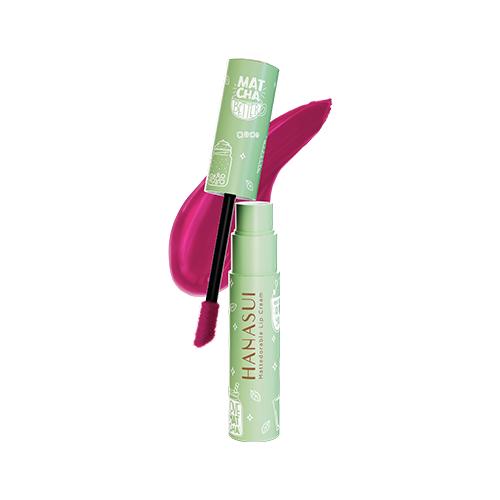 Hanasui Mattedorable Lip Cream Matte - Matcha Latte & Boba Series Halal Certified Lip Gloss