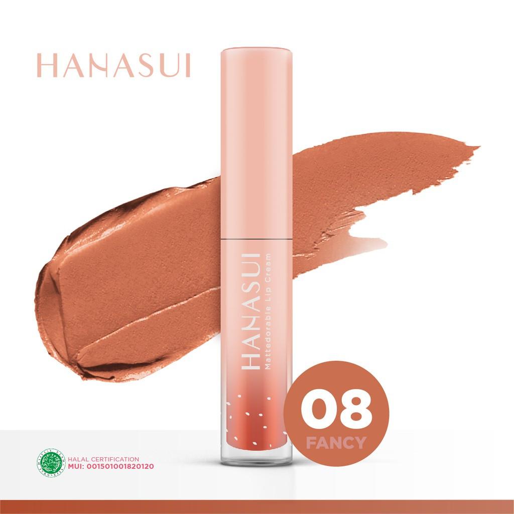 HANASUI Mattedorable Lip Cream – Lip & Cheek Tint, Boba / Matcha Latte Shades