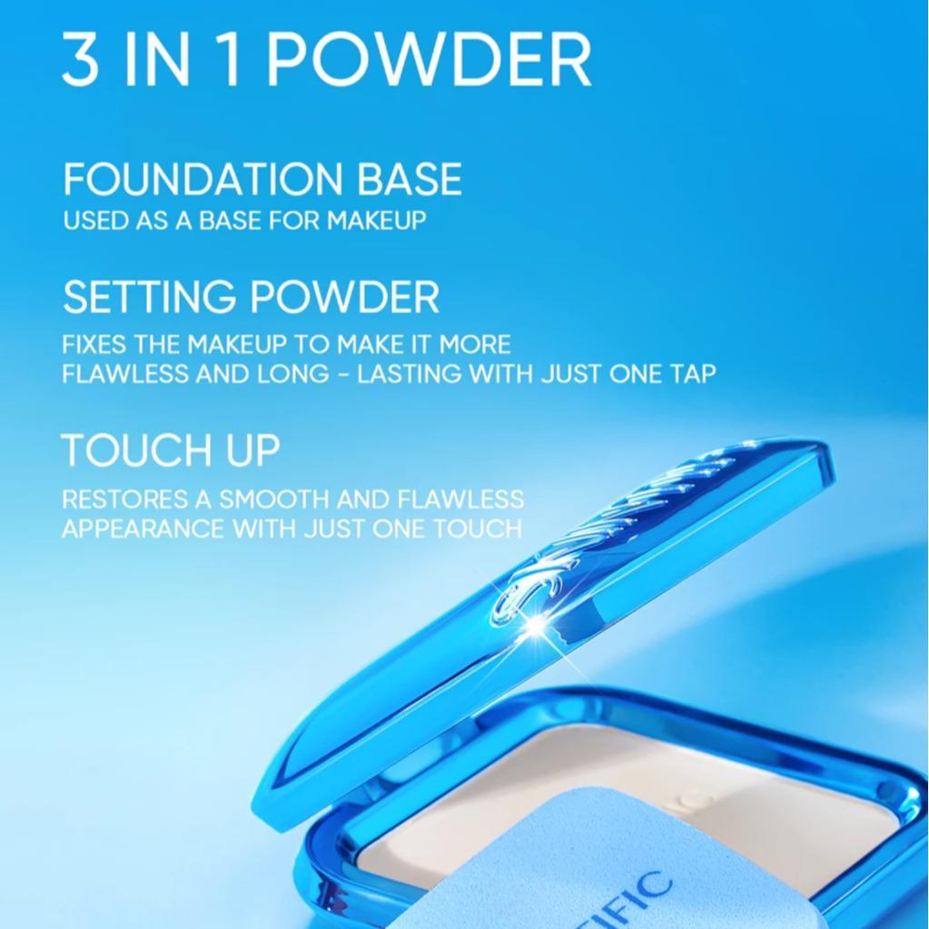 SKINTIFIC - Ultra Cover Powder Foundation 9g | Two Way Cake Pressed Powder Matte Original Compact Loose Powder Evens out color