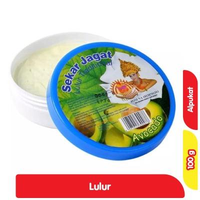 Sekar Jagat Avocado Traditional Body Scrub – 100 g | Bali Herbal Lulur | Exfoliating & Brightening Skin Care