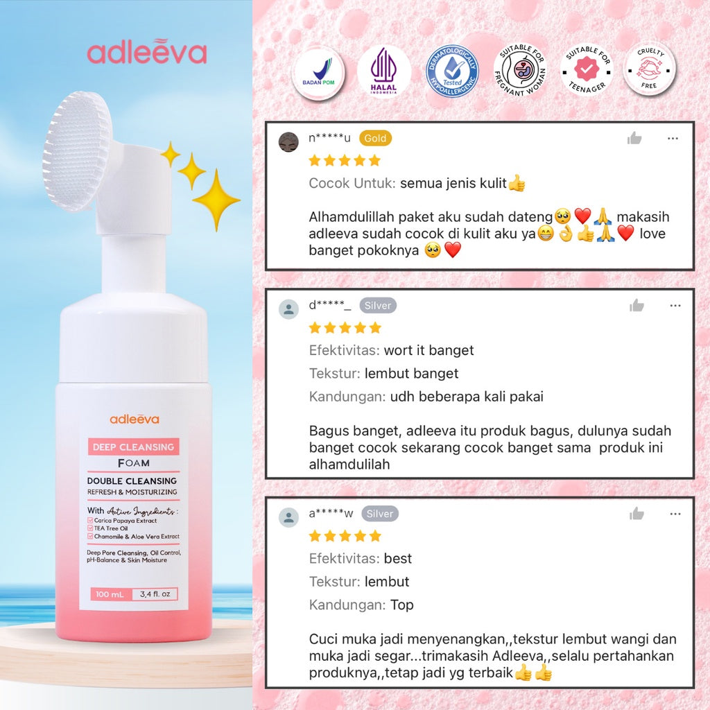 ADLEEVA Gentle Deep Cleansing Foam