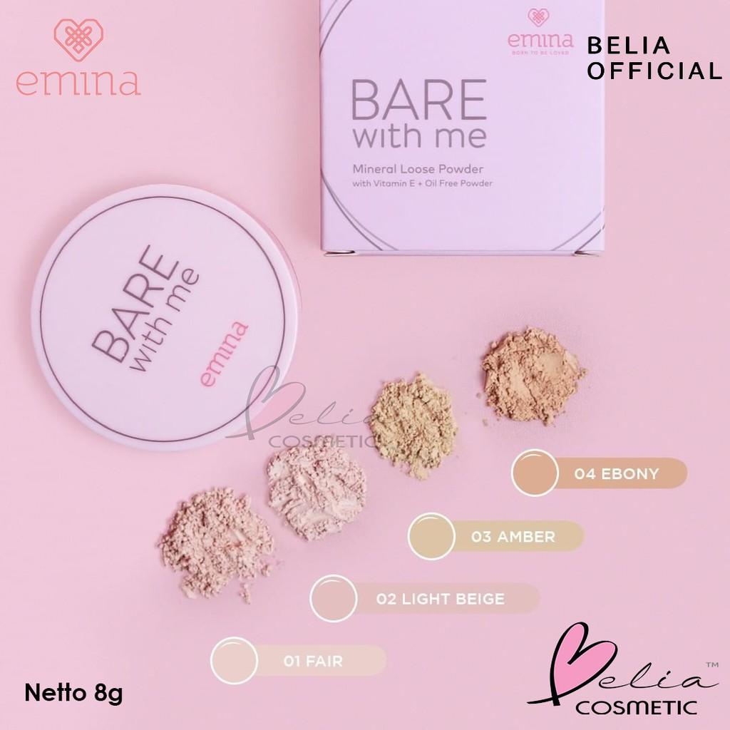 Emina Bare With Me Mineral Loose Powder 8g | Lightweight Setting Powder | Serba Ada