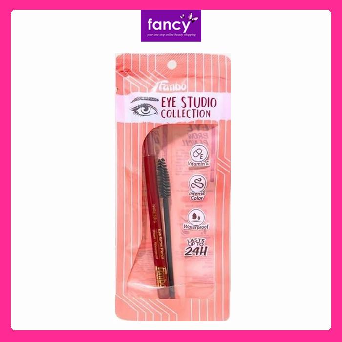 Fanbo Pensil Alis FREE spoolie Coklat (Eyebrow) RED Fantastic