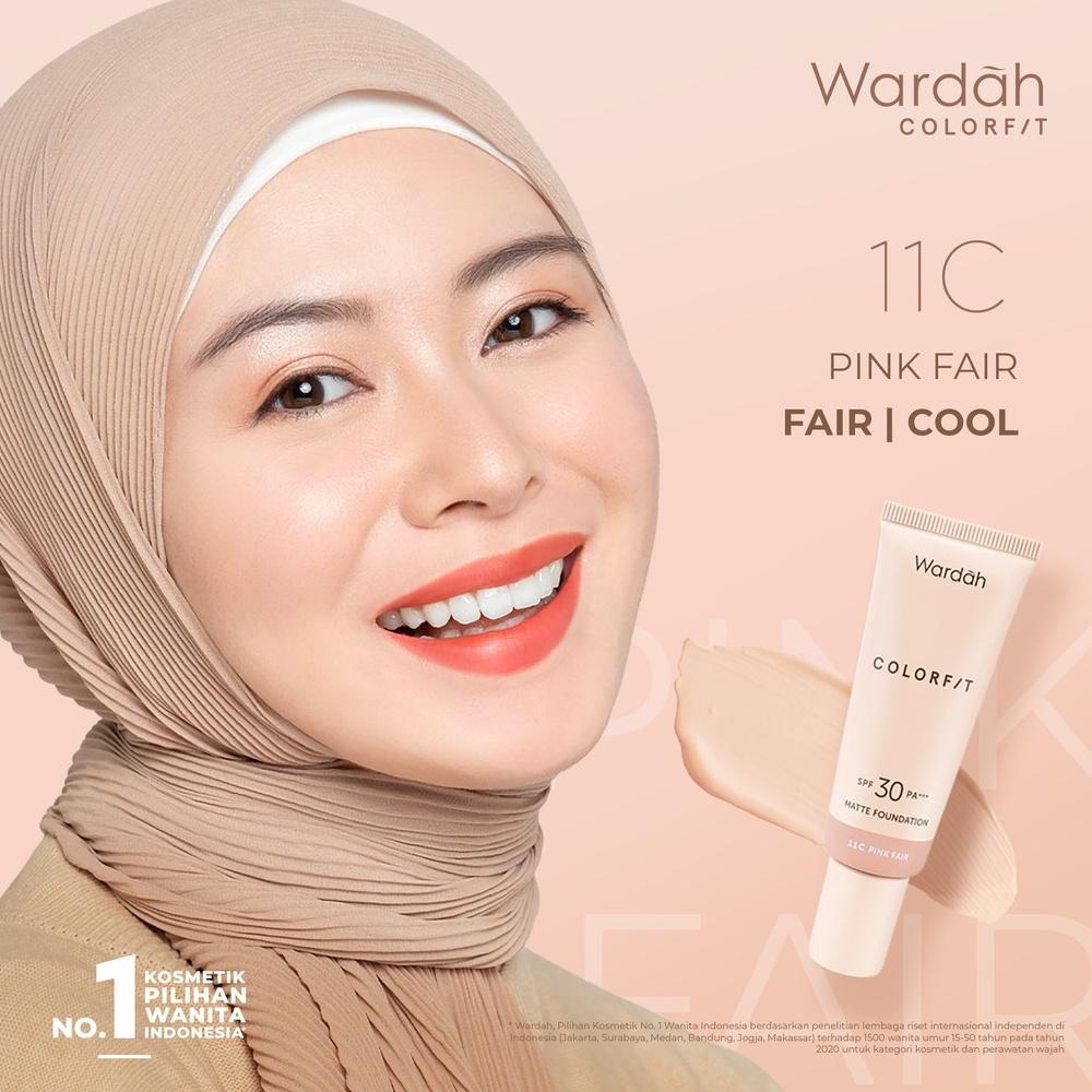 WARDAH Colorfit Matte Foundation 25ml – SPF 30 PA+++ | Long-Lasting Matte Base