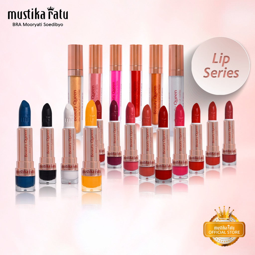 Lipstick warna Ravishing Red Mustika Ratu Beauty Queen Bold Nourishing