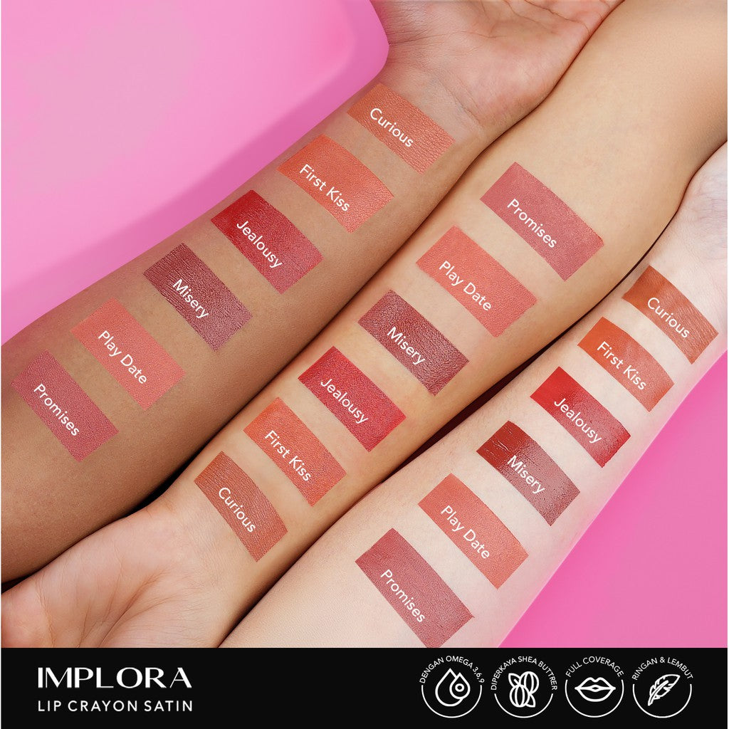 Implora Lip Crayon Satin + New Softbrow (Pensil Alis)