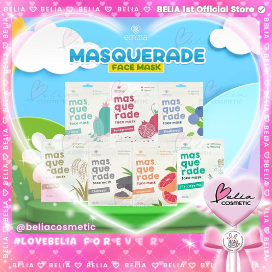 Emina Masquerade Glow Sheet Mask 23g | Natural Extract Face Mask | Hydrating & Refreshing