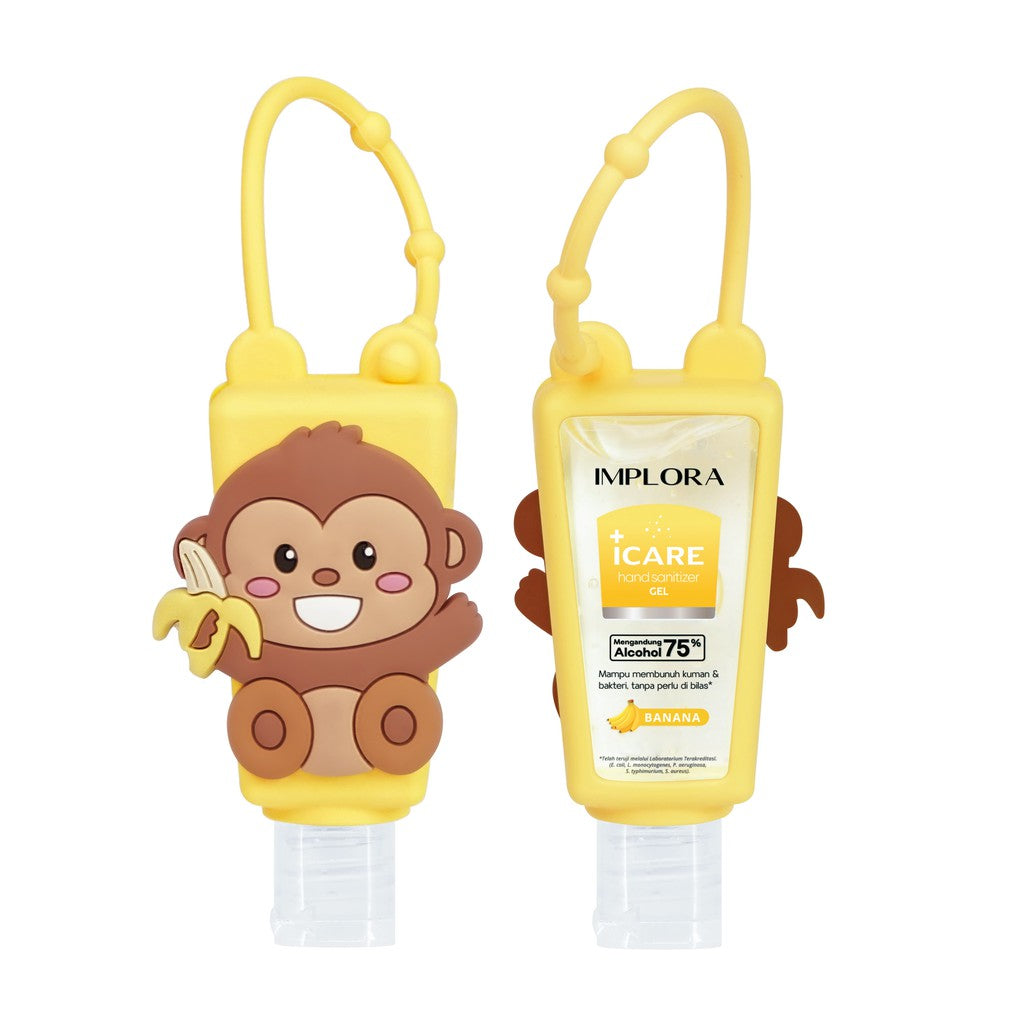 Implora Icare Hand Sanitizer Gel 30ml | Pembersih Tangan - Gantungan Karakter Soap Tanpa Bilas
