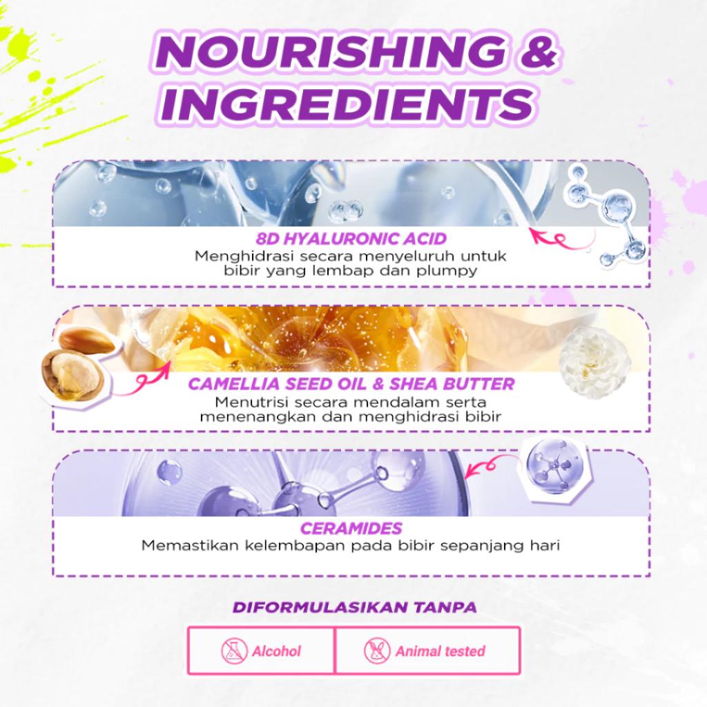 Dazzle Me INK Gloss Lip Tint Watery Gel | Hydrating Glossy Finish | Long Lasting 12 Jam