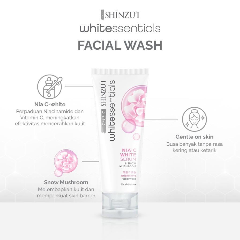 Shinzu’i Whiteessential Facial Wash Acne Calm 80ml | Gentle Cleanser for Clear & Bright Skin