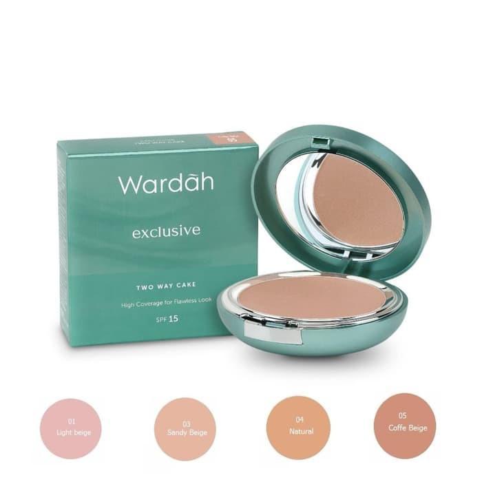 Wardah Exclusive Two Way Cake – Foundation + Powder | Full Size / Refill | BPOM Safe